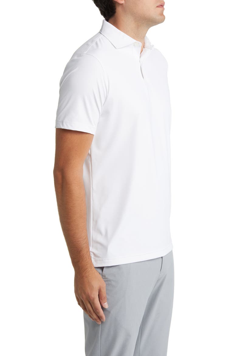Crown Crafted Solid Short Sleeve Performance Polo, Alternate, color, WHITE