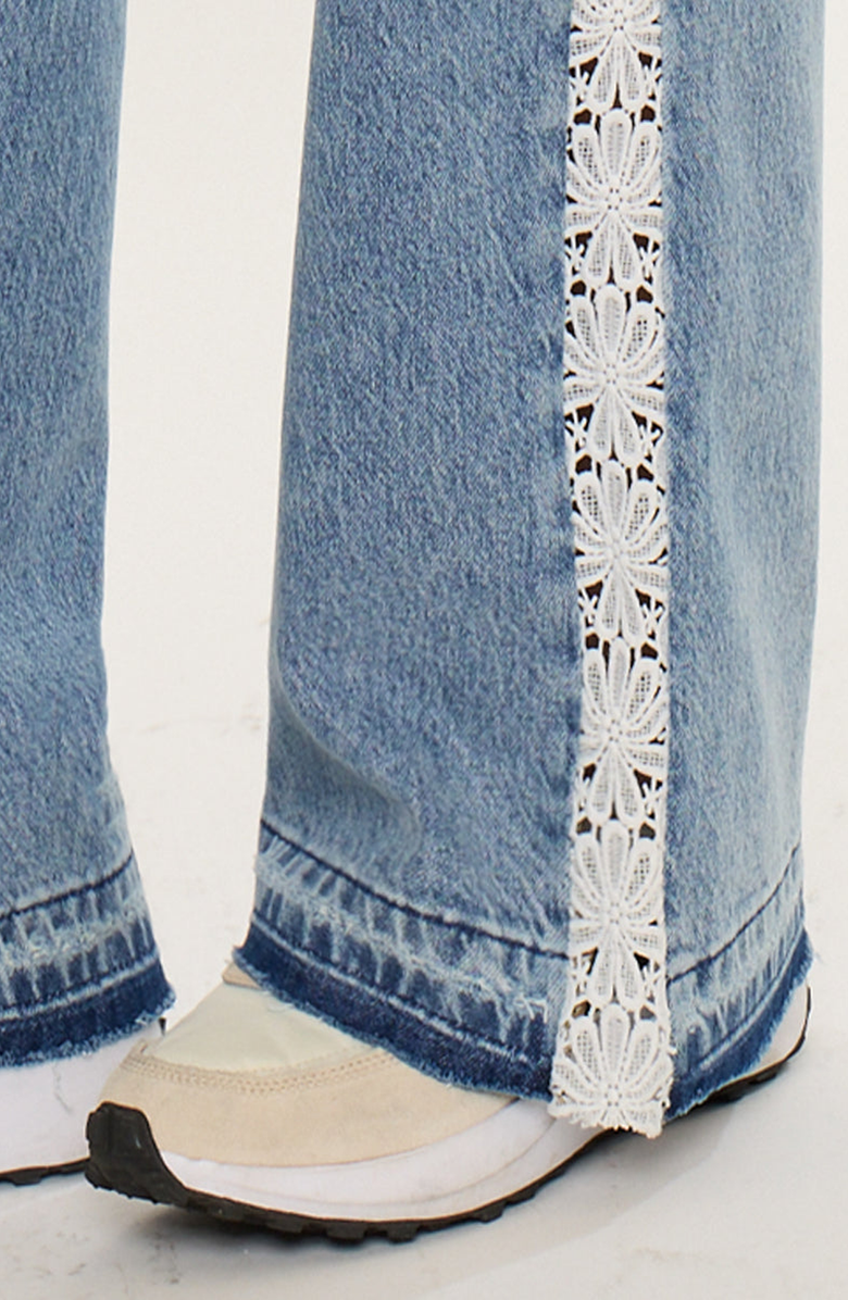 KanCan Carollyn High Rise Wide Leg Jeans, Alternate, color, Medium Wash