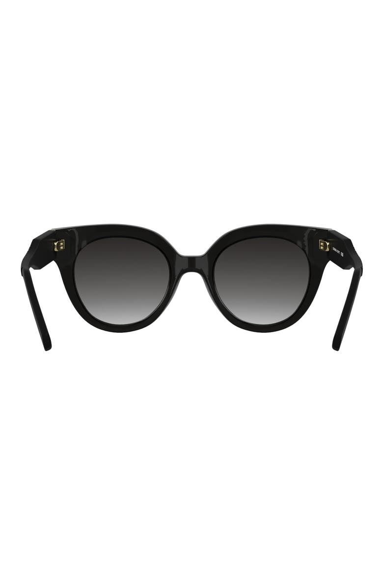 Dira 51mm Gradient Tea Cup Sunglasses, Alternate, color, GREY