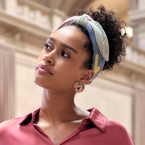 Lele Sadoughi The Met X Lele Veronica Klee Embroidered Headband In Multi