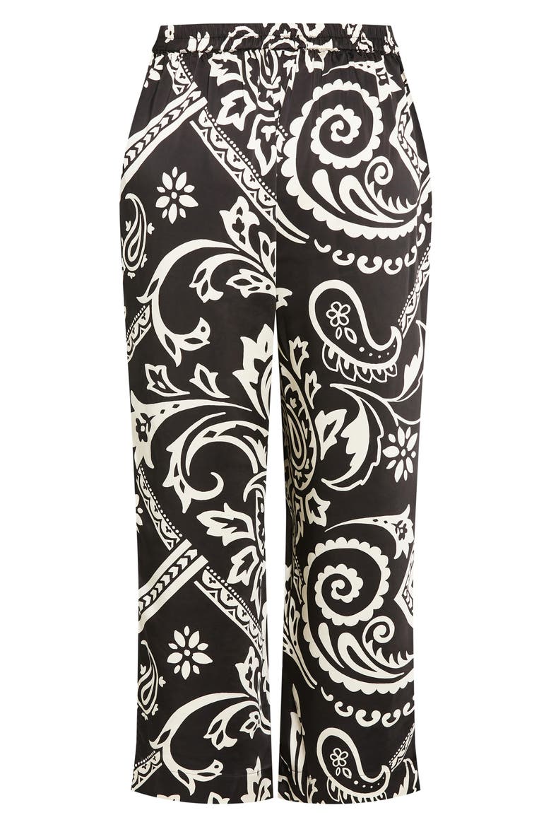 Belen Print Pull-On Pants, Alternate, color, PAISLEY