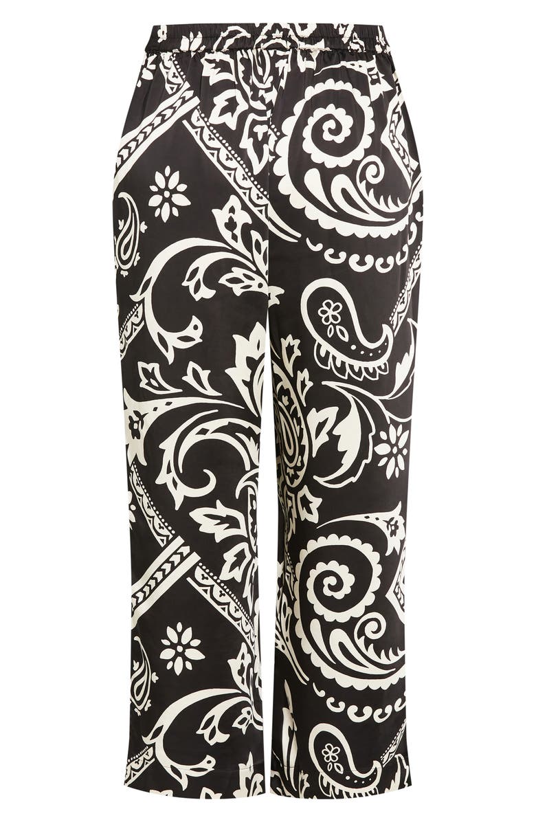 City Chic Belen Print Pull-On Pants, Alternate, color, Paisley