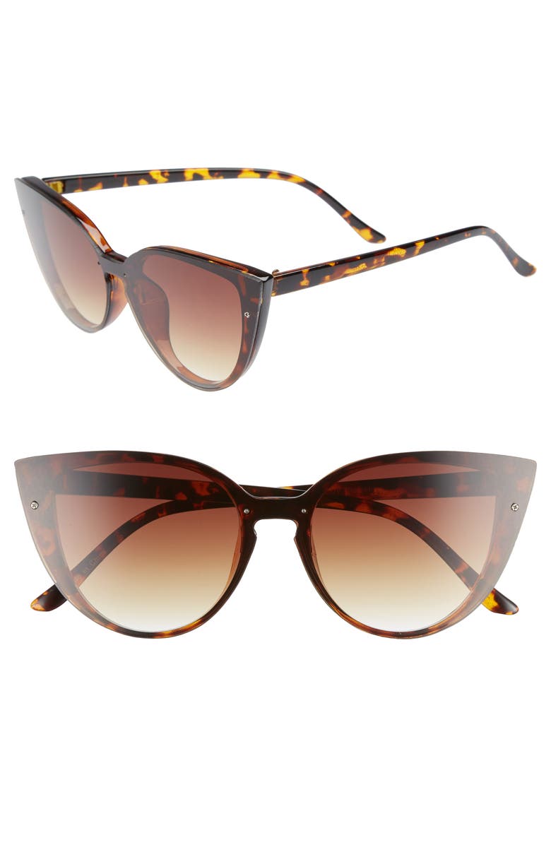 BP. 52mm Flat Cat Eye Sunglasses, Main, color, 