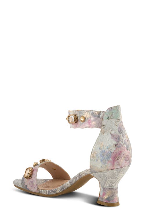L'artiste By Spring Step Aqualeva Ankle Strap Sandal In Pink Multi