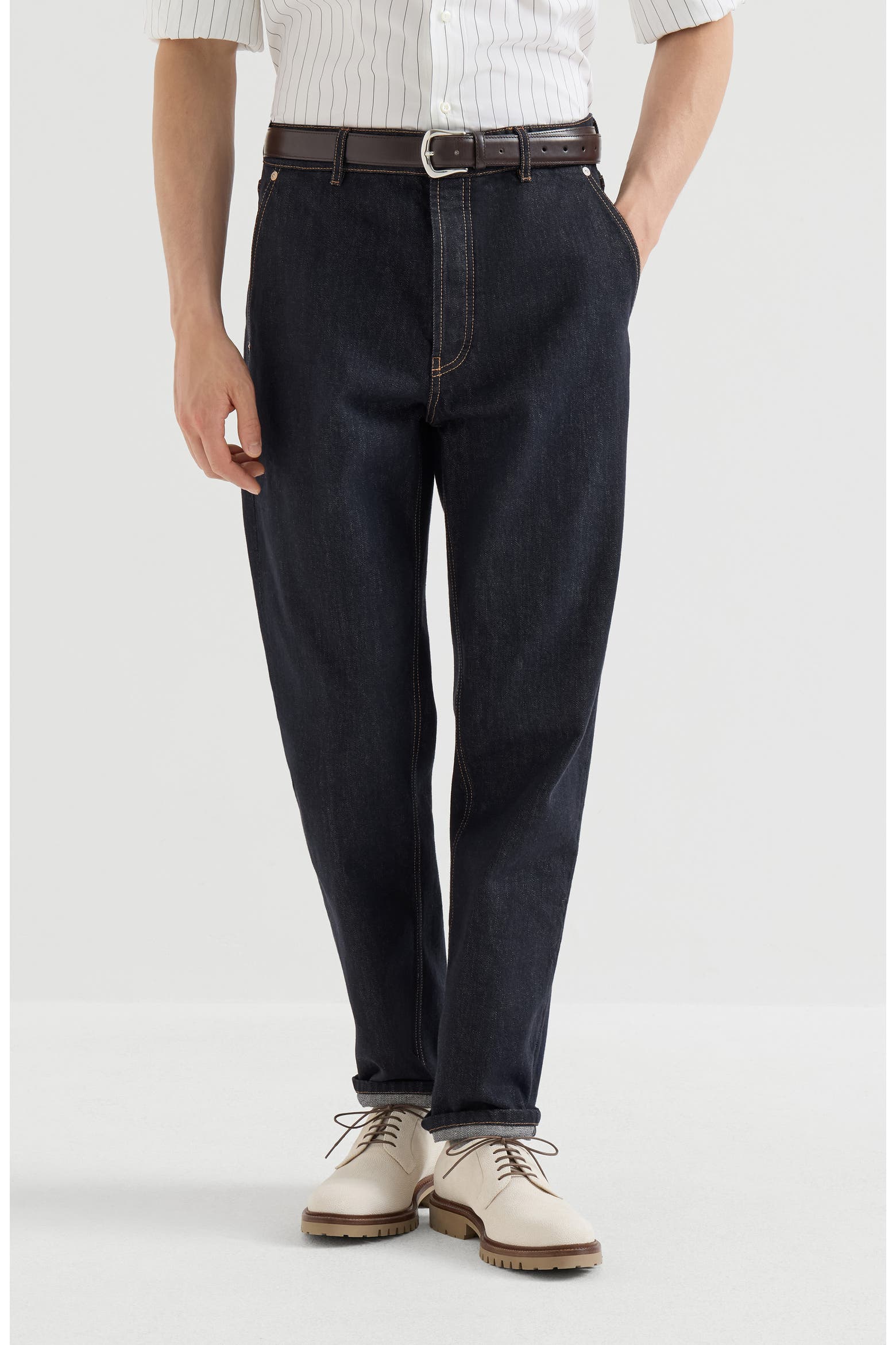 Men Fade Options Brunello Cucinelli No-fade denim iconic fit trousers (Men) | Nordstrom