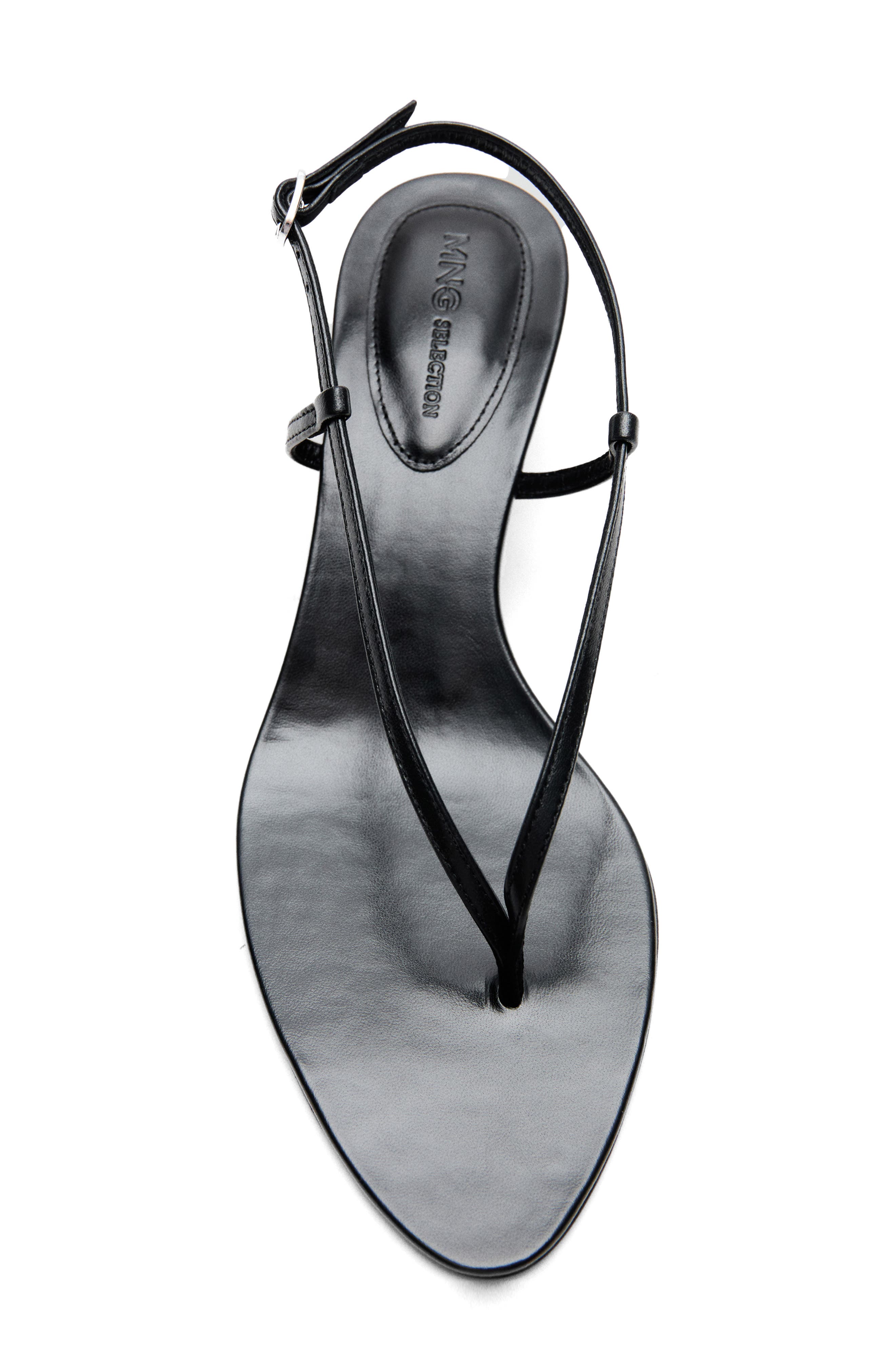 MANGO Slingback Kitten Heel Sandal, Alternate, color, 