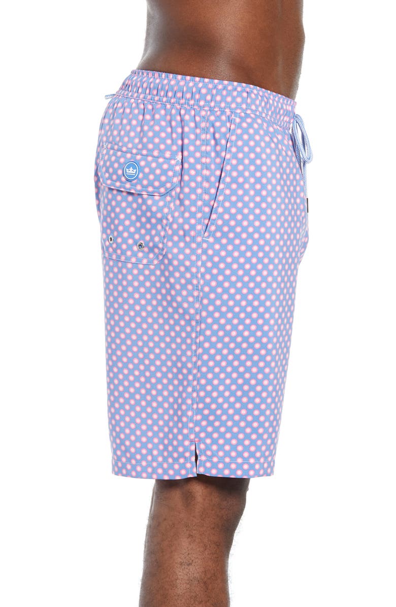 Peter Millar Polka Spots Swim Trunks, Alternate, color, 