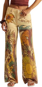 Free People Illusions Slouchy Straight Leg Jeans