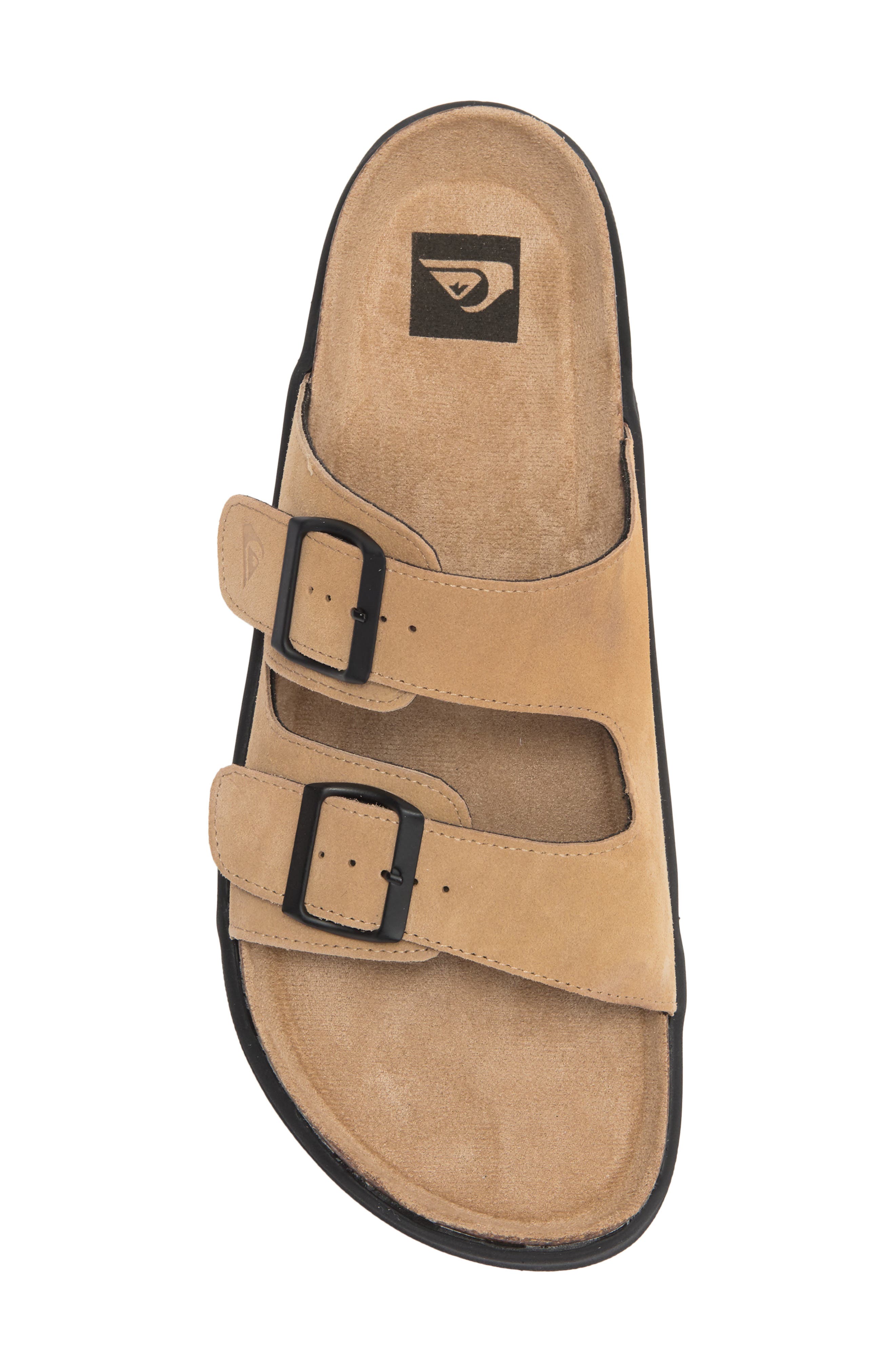 Quiksilver Deck Slide Sandal, Alternate, color, Tan