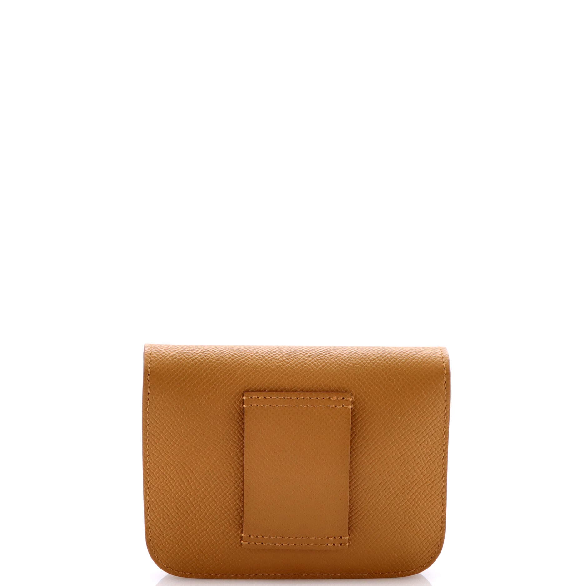 Pre-Owned Hermes Constance Slim Wallet Epsom, Alternate, color, Sesame