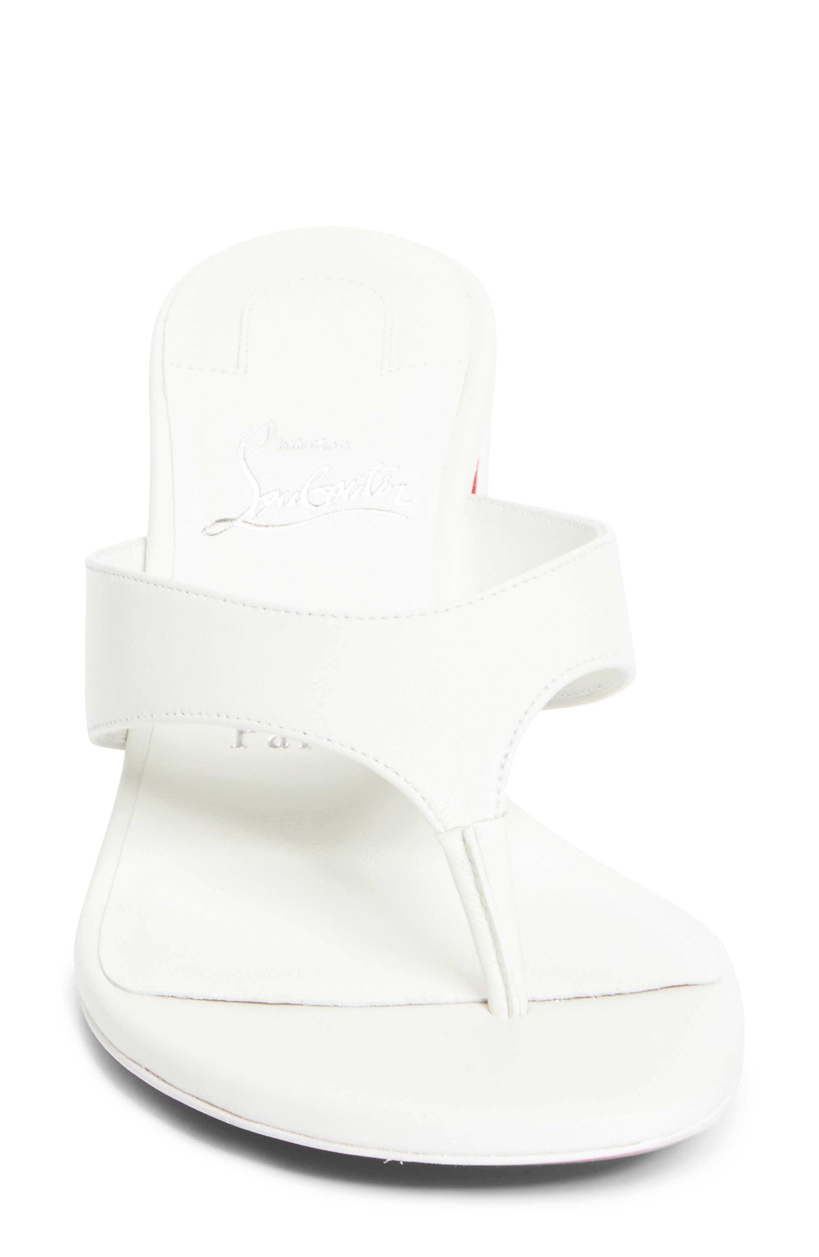 Janetonga Thong Sandal, Alternate, color, BIANCO/ LIN BIANCO