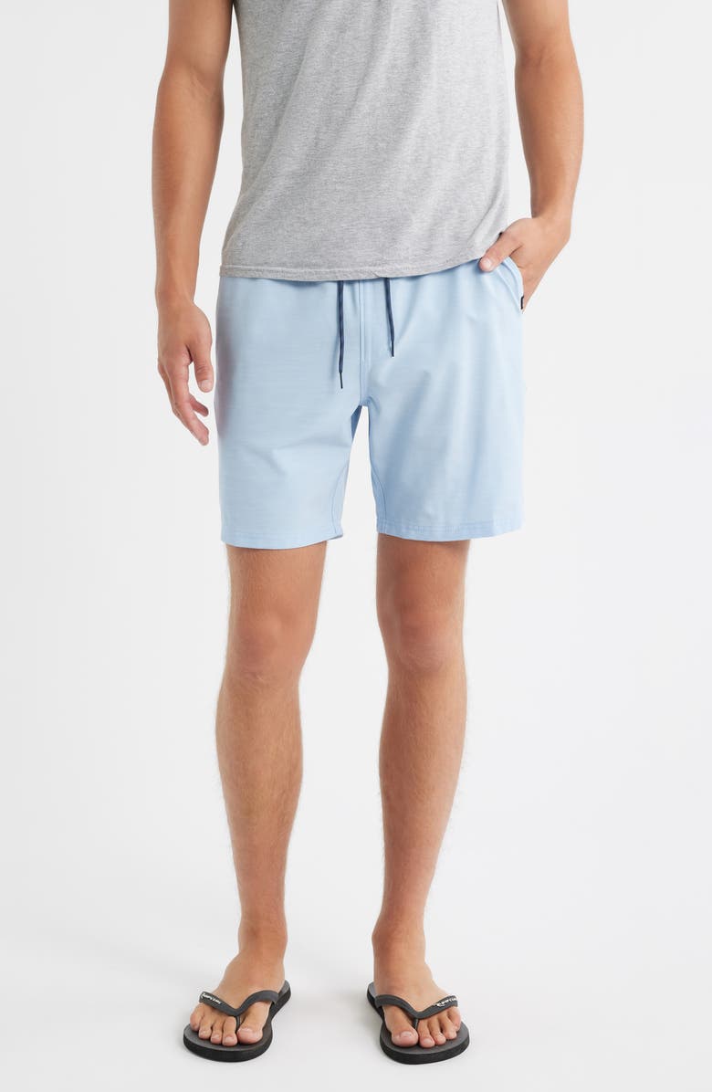 Rip Curl Boardwalk Jackson V Drawstring Shorts, Main, color, Blue Wind