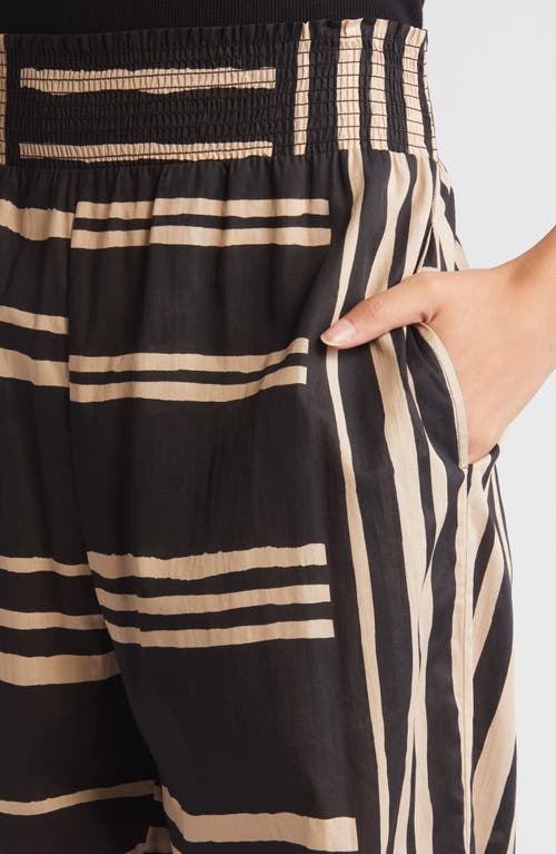 Rails Brendon Stripe Pull-on Wide Leg Pants In Island Stripe