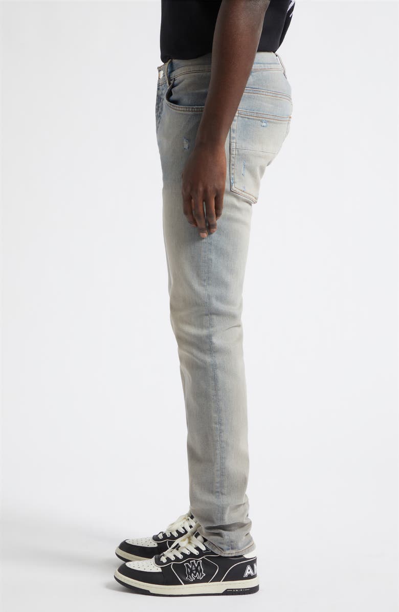 AMIRI Straight Leg Stack Jeans, Alternate, color, Antique Indigo