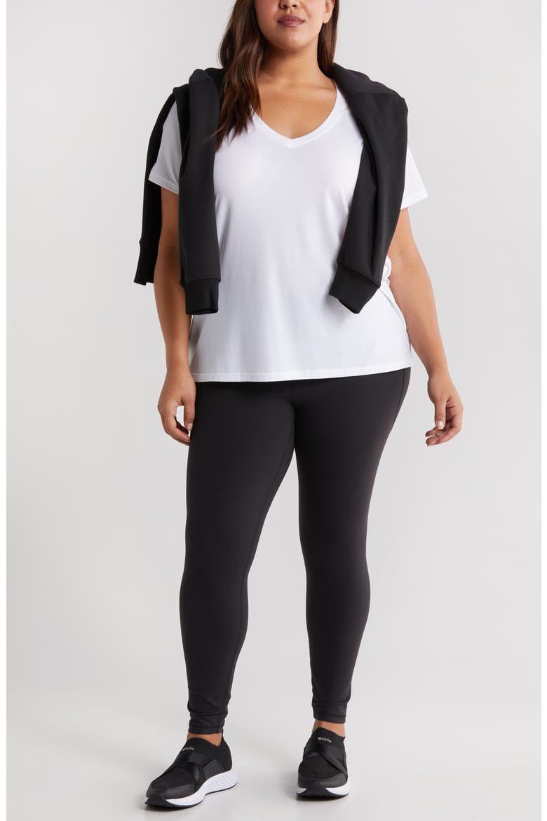 Breathe Active V-Neck Tee, Alternate, color, WHITE