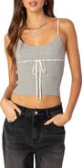 EDIKTED Emily Rib Crop Camisole