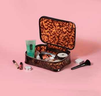 Claire Miami Clearly Tortoise Jumbo Makeup Case