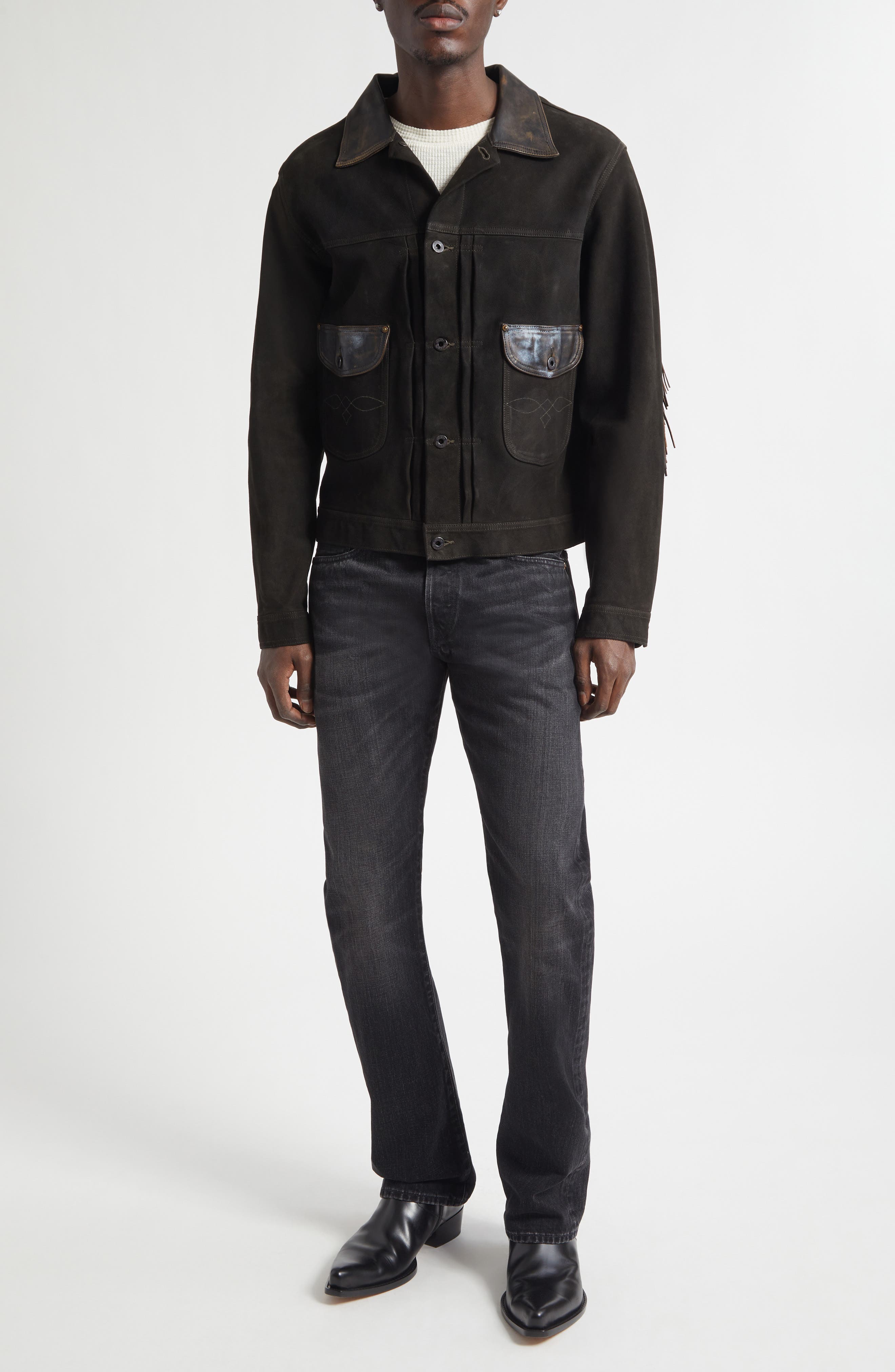 Slim Fit Selvedge Bootcut Jeans - image 2
