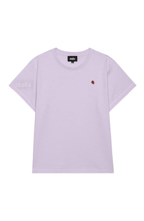 Dalix Womens Lil Strawberry Lightweight High Waisted Tee In Purple