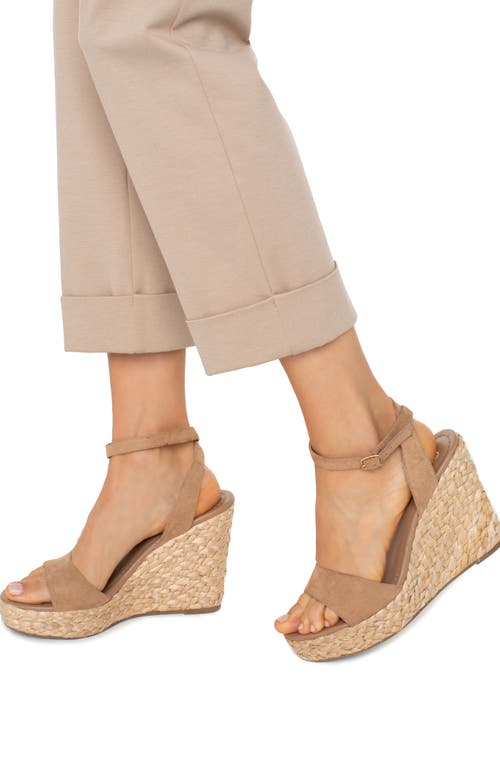 Liverpool Los Angeles Kelsey Crop Tapered Pants In Biscuit Tan