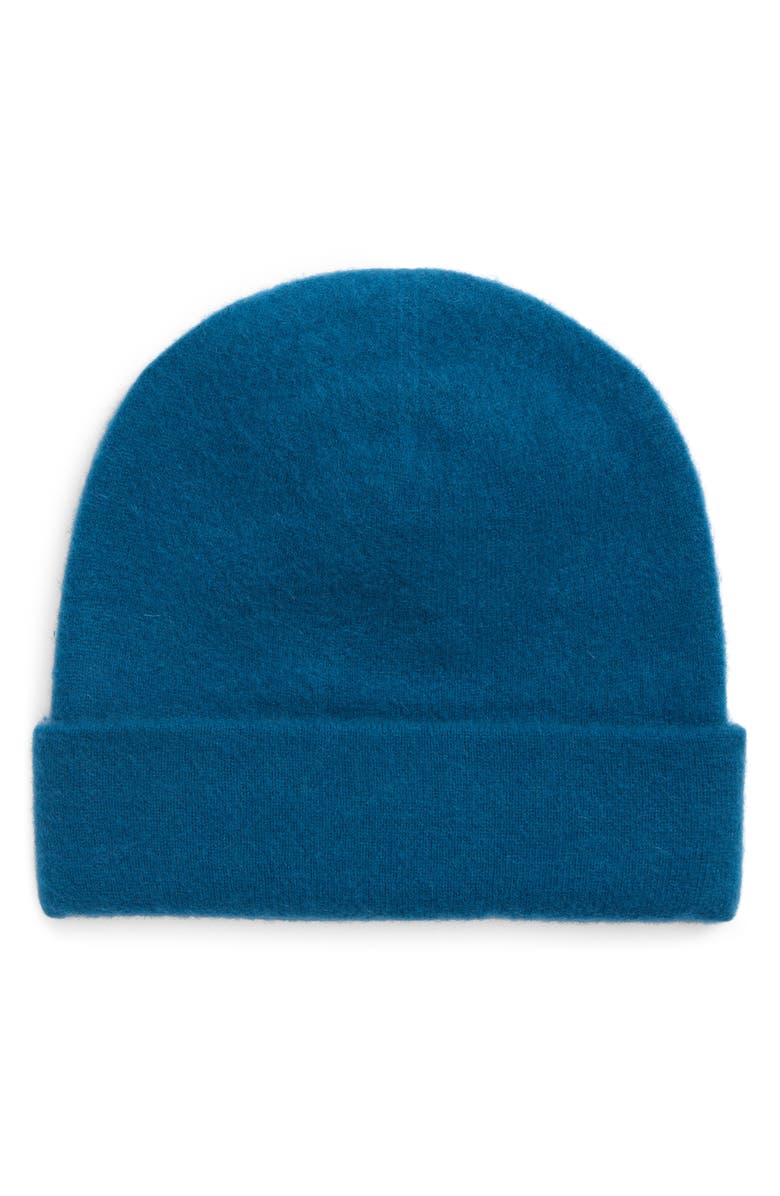 FRENCKENBERGER Cropped Cashmere Beanie, Main, color, Deep Blue