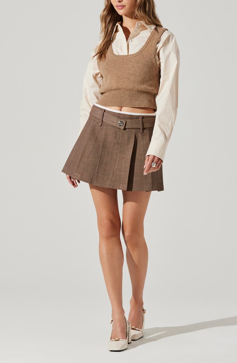 ASTR the Label Eirwen Pleat Miniskirt, Alternate, color, 