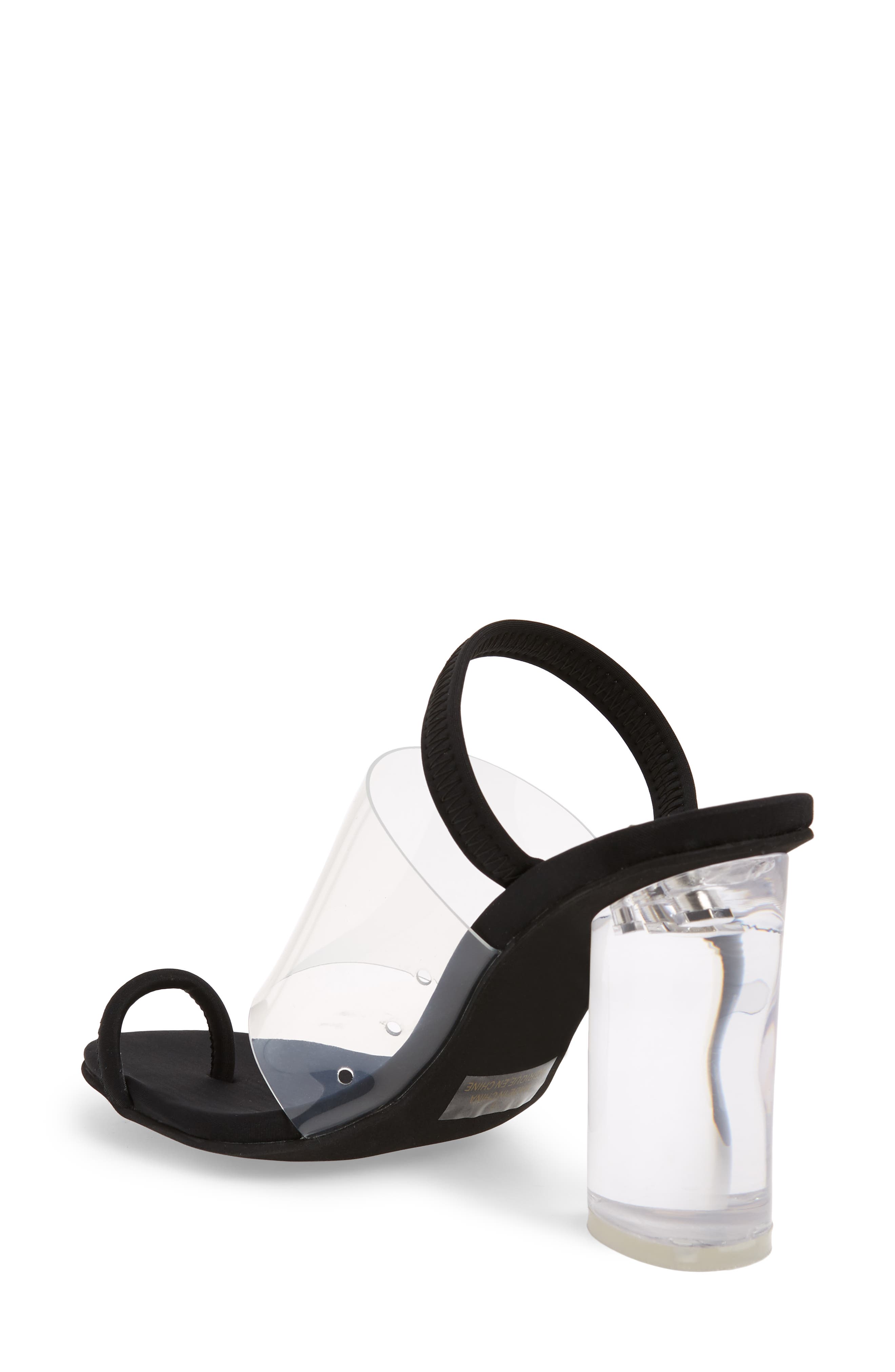 Jeffrey Campbell Mania Clear Toe Loop Sandal, Alternate, color, 