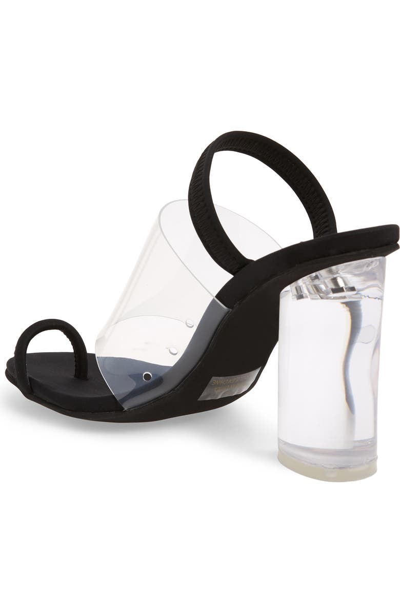 Jeffrey Campbell Mania Clear Toe Loop Sandal, Alternate, color,