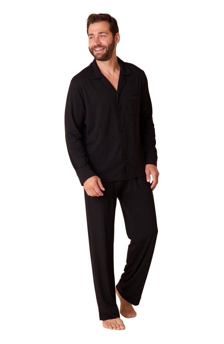 The Cat's Pajamas Men's Pima Knit Pajama Set, Main, color, Classic Midnight