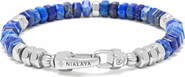 Nialaya Hexagon Blue Lapis Beaded Bracelet