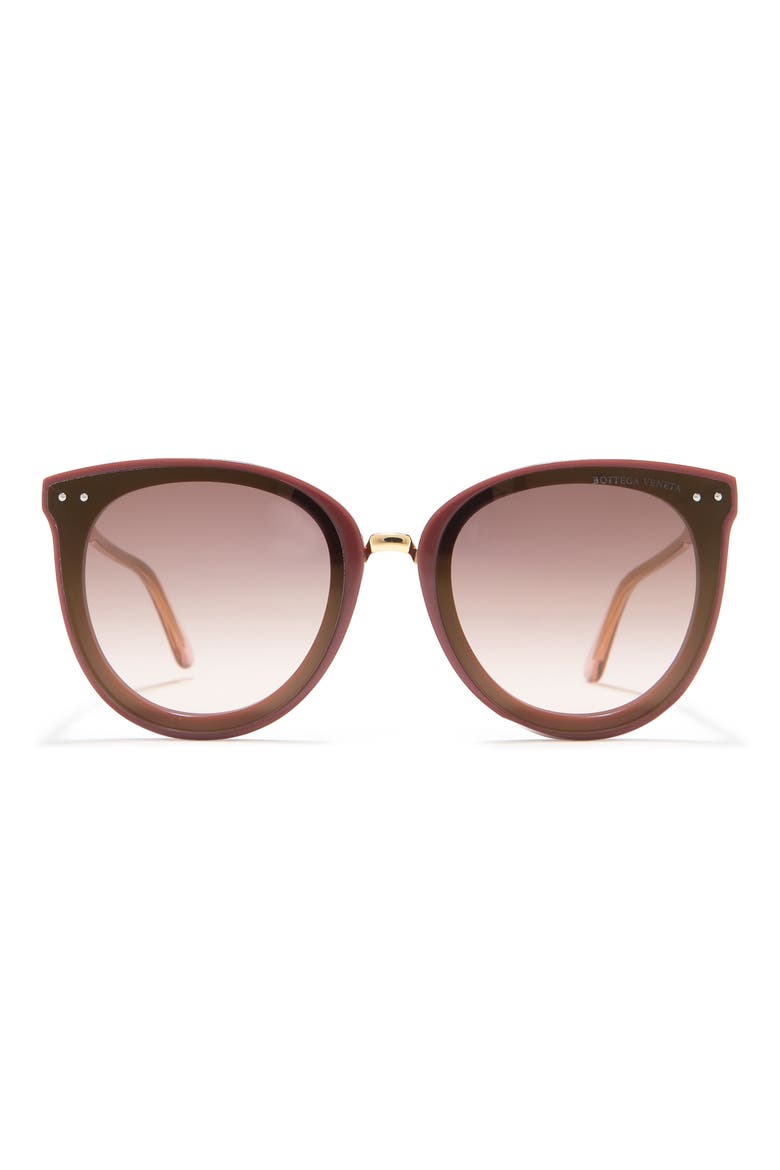 61mm Oval Sunglasses, Main, color, BROWN NUDE BROWN/GBR