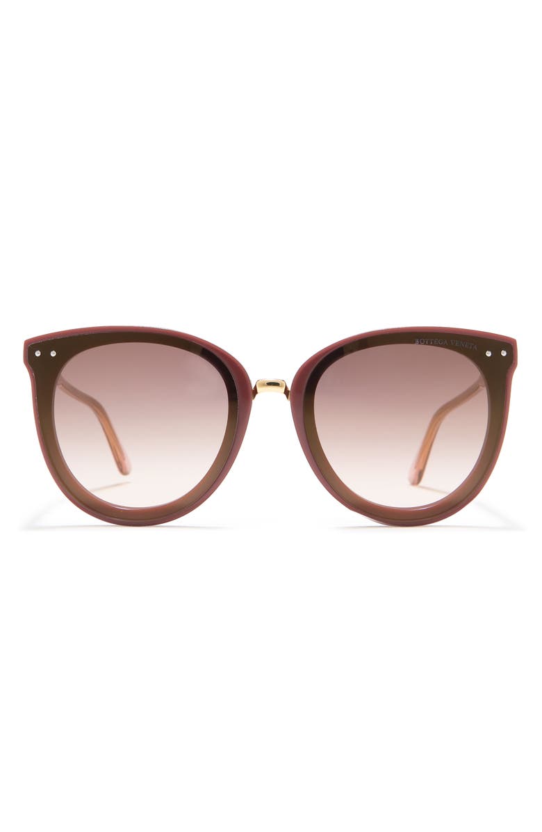 Bottega Veneta 61mm Oval Sunglasses, Main, color,