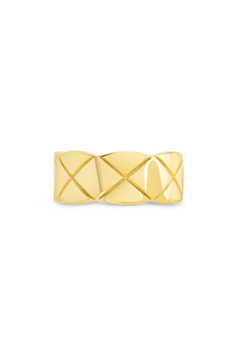 Audrey Quilted Ring, Alternate, color, GOLD