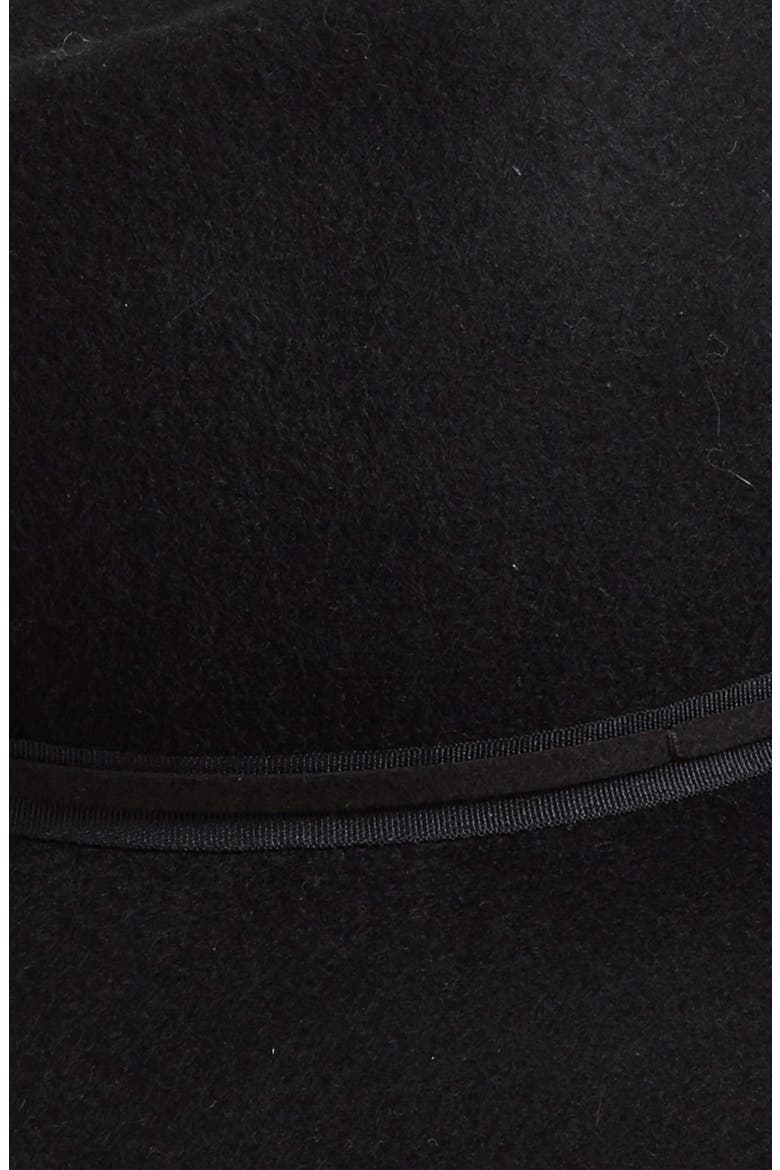 Felted Wool Panama Hat, Alternate, color, BLACK