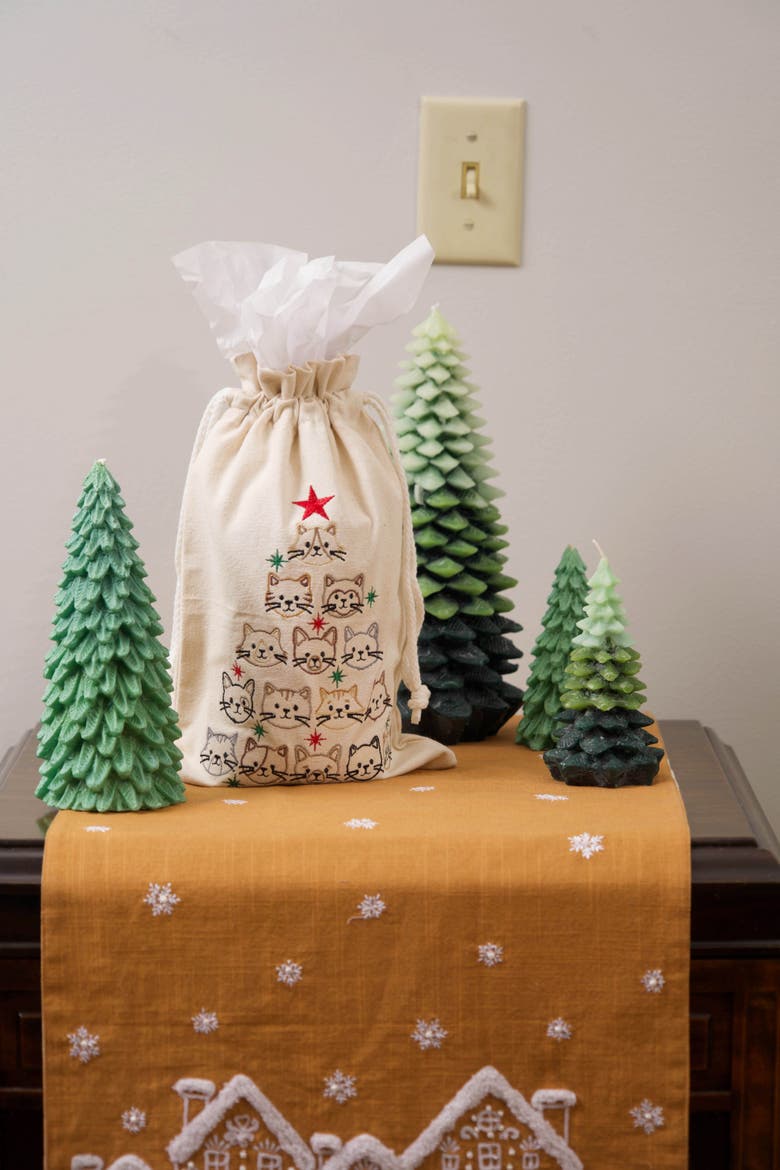Cat Tree Gift Bag, Alternate, color, Off-White
