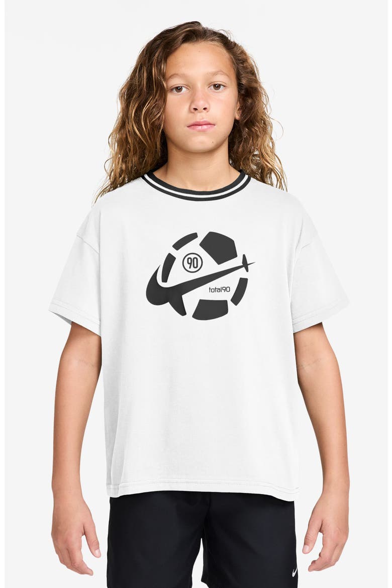 Kids' Dri-FIT Swoosh Graphic T-Shirt, Main, color, WHITE