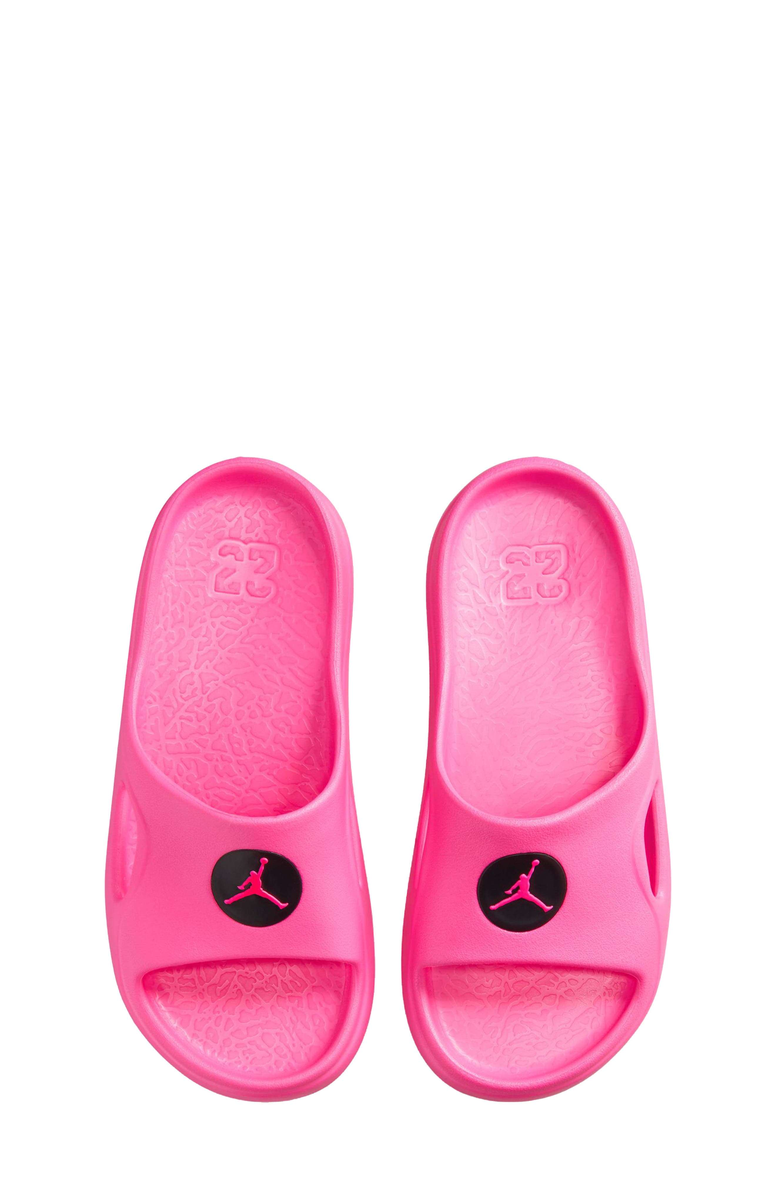 Kids' Hydrip Slide, Alternate, color, HYPER PINK/ HYPER PINK/ BLACK