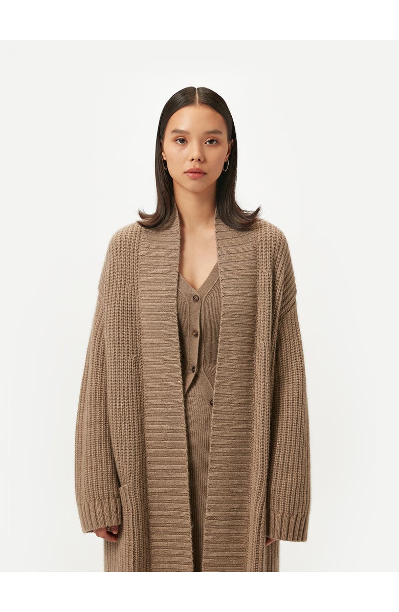 GOBI Mongolian Cashmere Open-Front Cashmere Cardigan, Main, color, 
