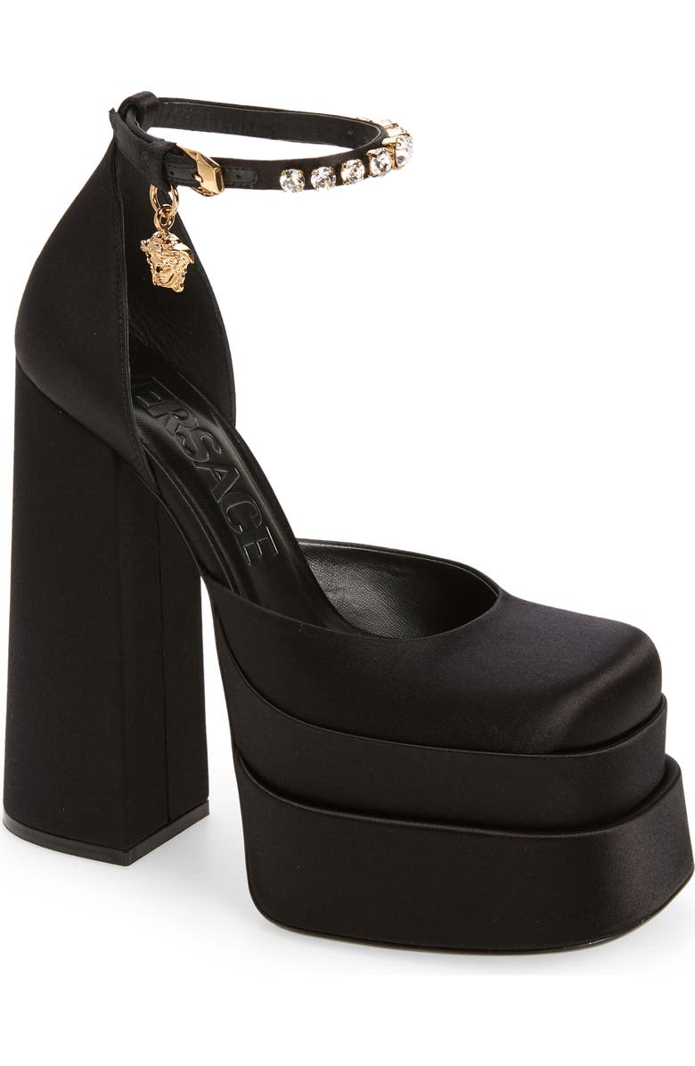 Versace Medusa Platform Pump, Main, color,