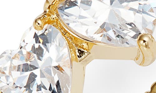 Nordstrom Heart Cubic Zirconia Eternity Ring In Gold
