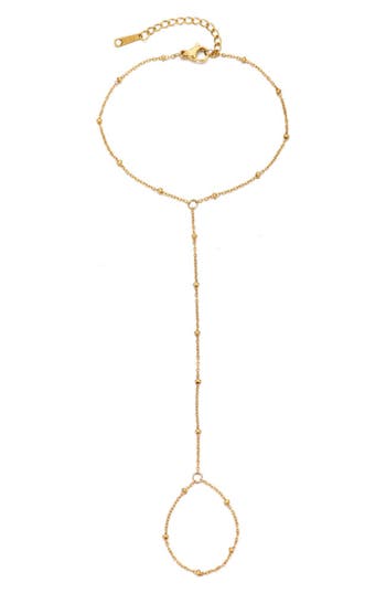 Adornia Beaded Hand Chain