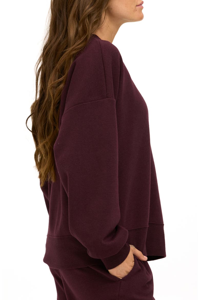 Blaise Triblend Fleece Sweatshirt, Alternate, color, ULTRA MAROON
