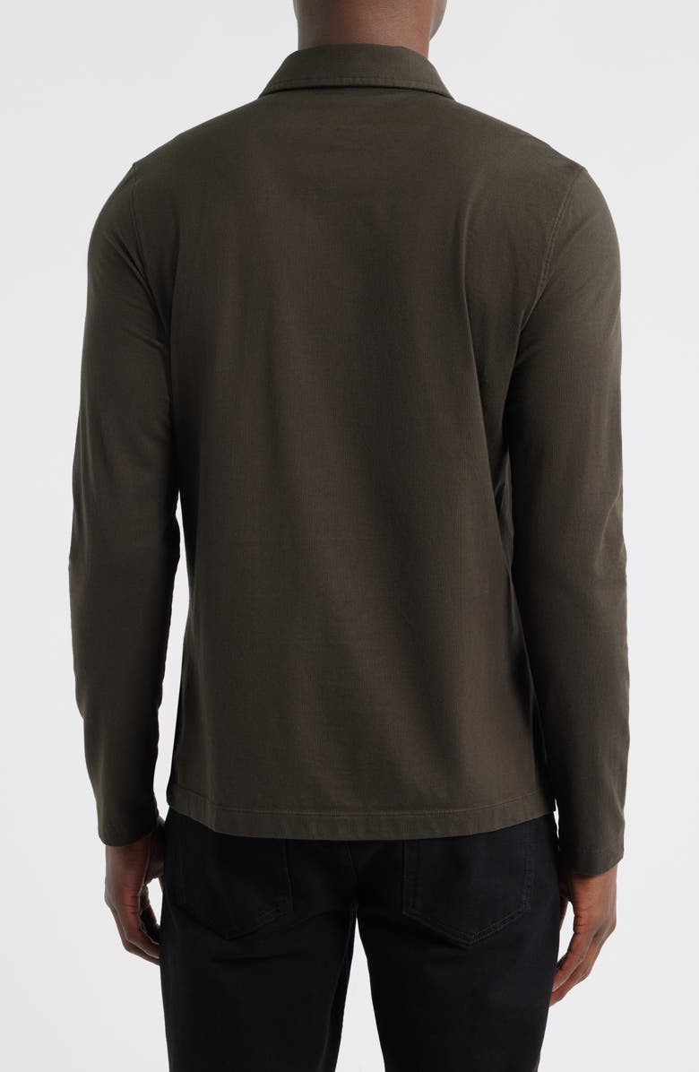 AG Bryce Long Sleeve Polo, Alternate, color, Dark Ash