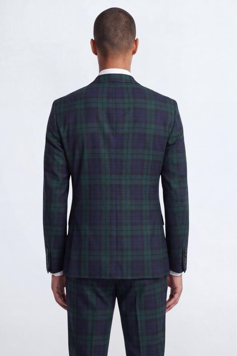 Ginger Tartan Suit Jacket, Alternate, color, Green