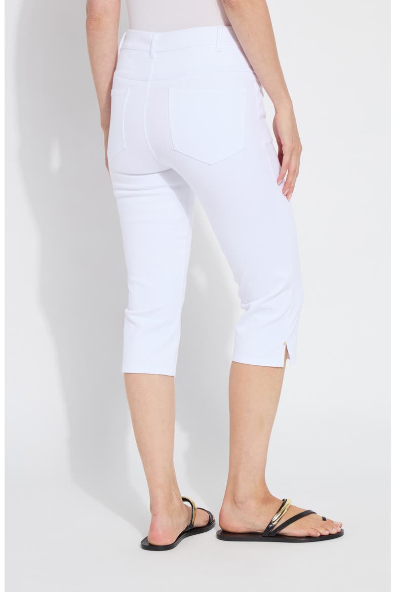 Granada High Waist Capri Jeans, Alternate, color, WHITE