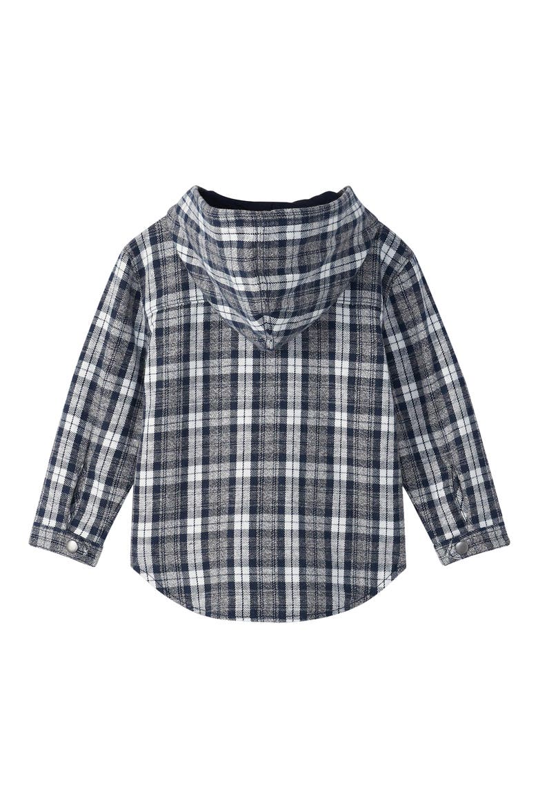 Kids' Salute Plaid Cotton Flannel Zip-Up Hoodie, Alternate, color, SALUTE