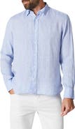 34 Heritage Solid Linen Chambray Button-Up Shirt