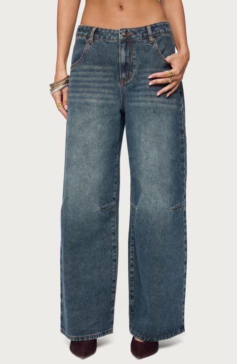 Santi Low Rise Wide Leg Jeans
