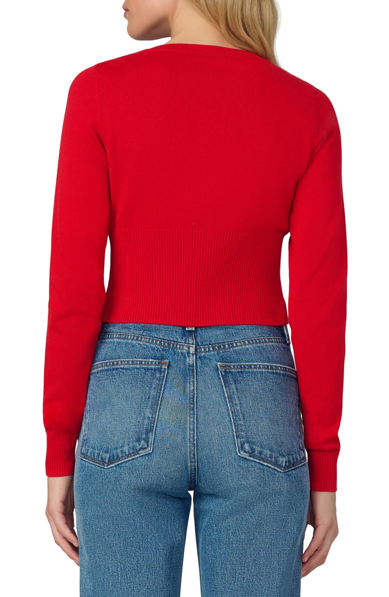 Joe's The Shrunken Cardigan, Alternate, color, Cherry Red