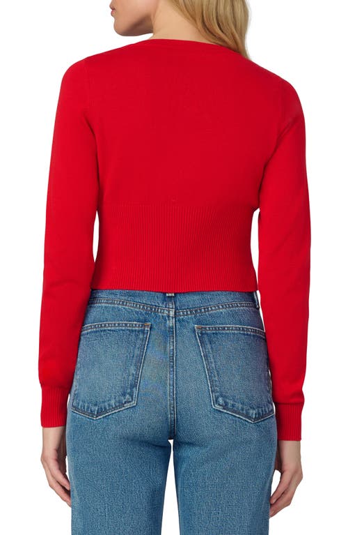 Joe's The Shrunken Cardigan In Red